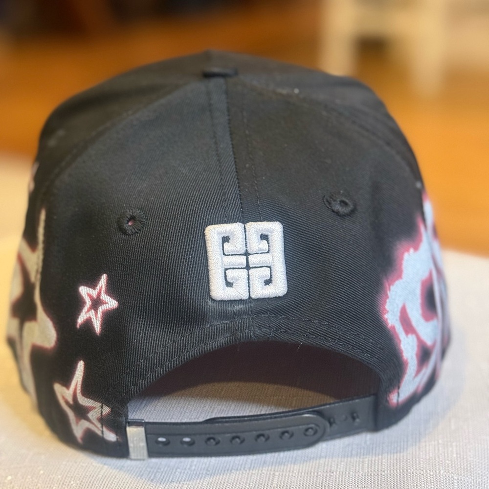 Estrella Rhinestone Snapback Hat Black One Size - Picture 7 of 7